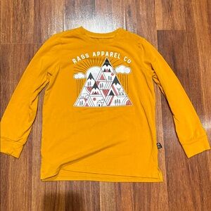 RAGS Long Sleeve Graphic Modal Blend Shirt